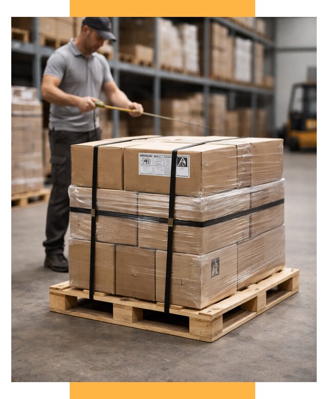 Упаковка и паллетирование грузов от 3537 р. | СетСервис-Сбс